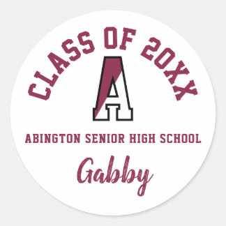 Adesivo Redondo Mais velho Abington Stickers
