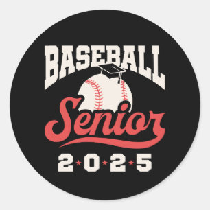 Adesivo Redondo Mais velho Baseball Classe 2025