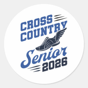 Adesivo Redondo Mais velho de vários países 2026 XC Runner