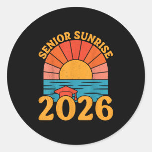 Adesivo Redondo Mais velho Do Ritmo Do Mais velho Sunrise 2026 Do