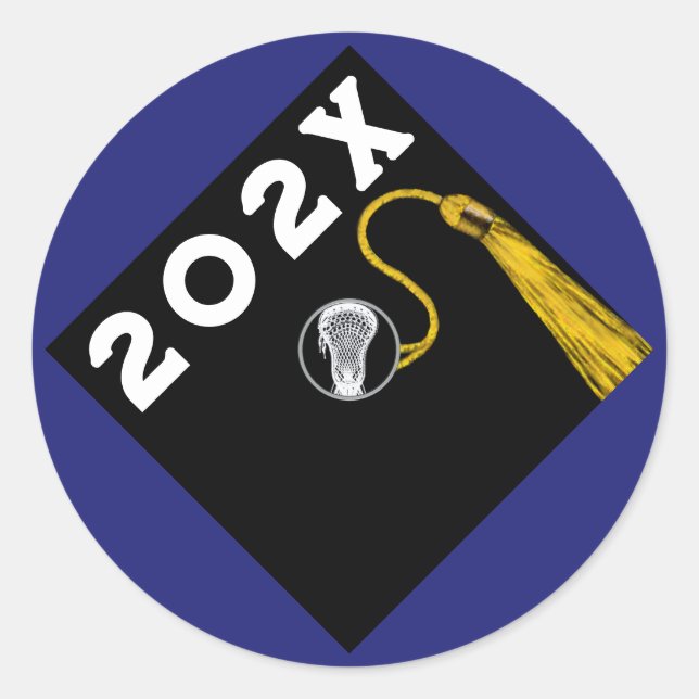 Adesivo Redondo Mais velho Lacrosse Player Night 2025 (Frente)