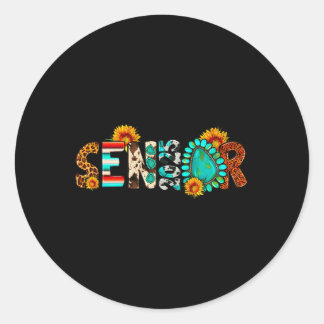 Adesivo Redondo Mais velho Ocidental 2025 Cl De Graduação De Cowhi