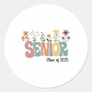 Adesivo Redondo Mais velho Retroativo De Graduação De 2025 Cl