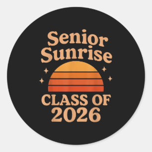 Adesivo Redondo Mais velho Sunrise 2026 12 1.o Grau