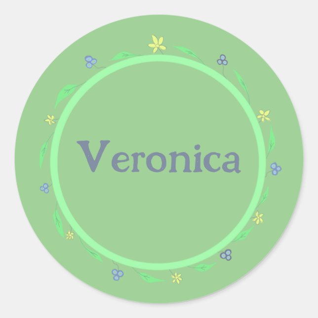 Adesivo Redondo Mais verde (Frente)