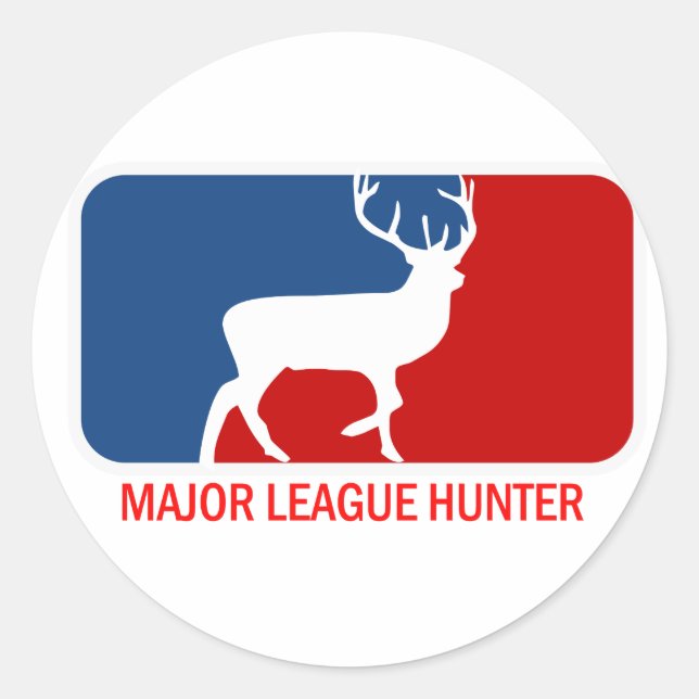 Adesivo Redondo Major League Hunter (Frente)