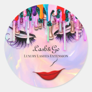 Adesivo Redondo Makeup Artist Lash Extension Drives Princess