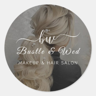 Adesivo Redondo Makeup Hair Salon