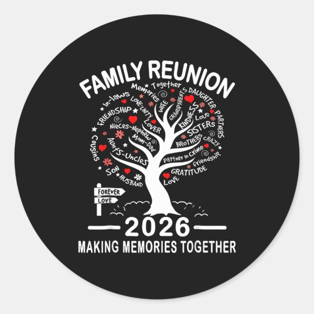 Adesivo Redondo Making Memories Family Matching Group Family Reuni (Frente)