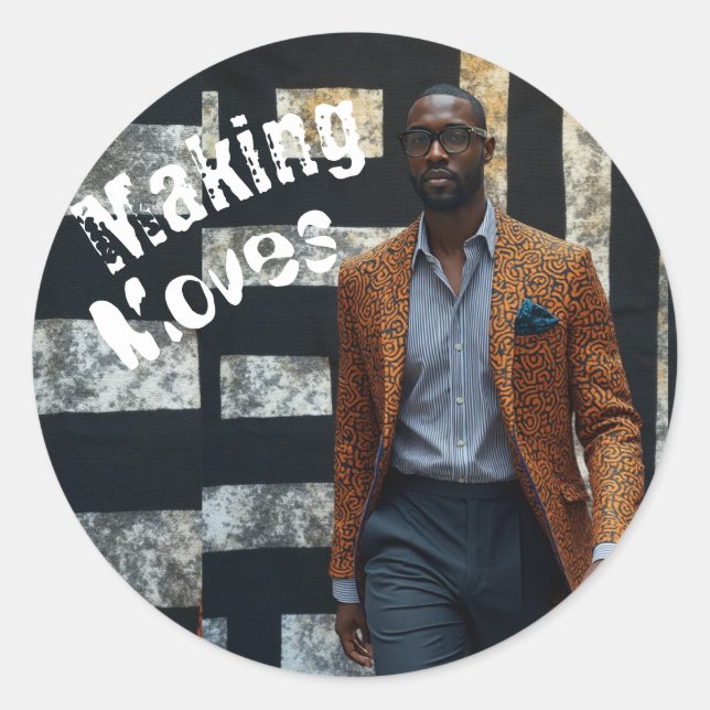 Adesivo Redondo Making Moves (Frente)