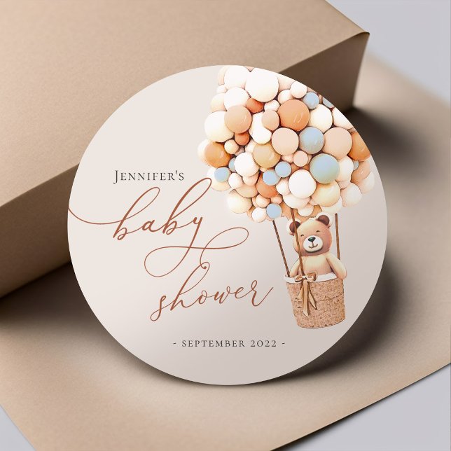 Adesivo Redondo Mal podemos esperar! Bebe Reborn Convite Círculo C (Criador carregado)