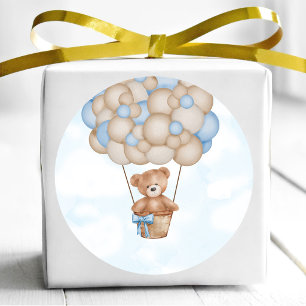 Adesivo Redondo Mal Podemos Esperar Festa de Bebê