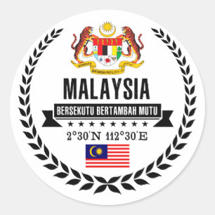 Adesivo Redondo Malaysia