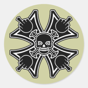 Adesivo Redondo Maldição do Pássaro Maltês