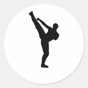 Adesivo Redondo Malhação de artes marciais — Destino do ginásio