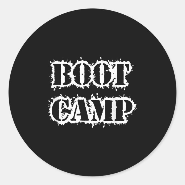 Adesivo Redondo Malhação de Bootcamp Workout (Frente)