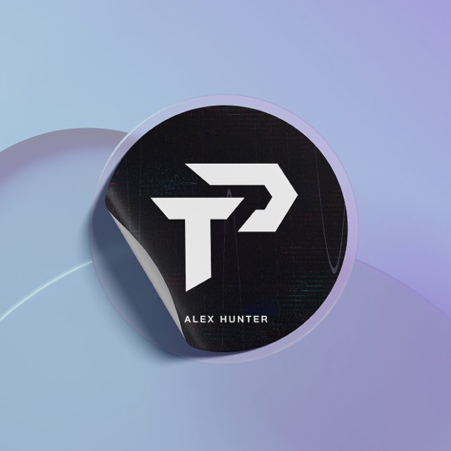 Adesivo Redondo Malhação Personalizada do Treinador Pessoal (Criador carregado)