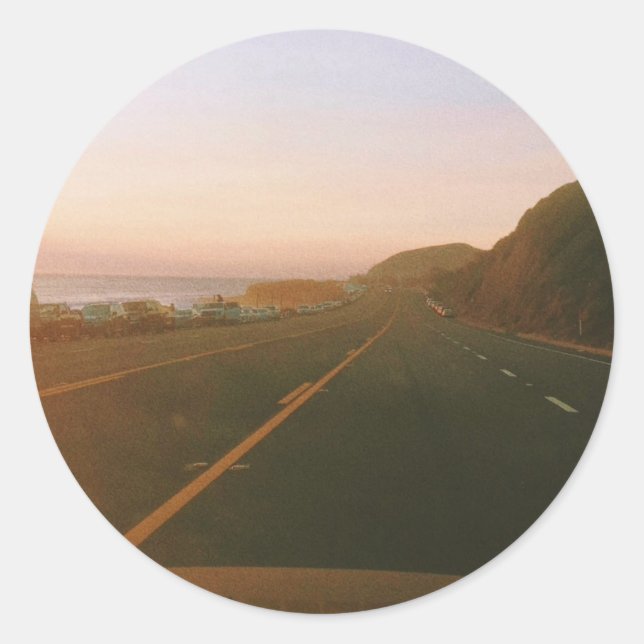 Adesivo Redondo Malibu Roadtrip (Frente)