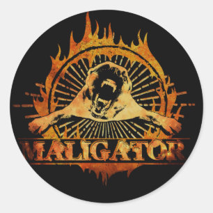 Adesivo Redondo Malinois - pastor belga - Mechelaar - Maligator