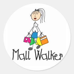 Adesivo Redondo Mall Walker Sticker