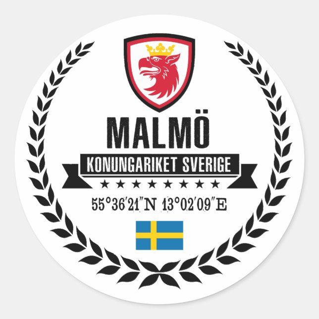 Adesivo Redondo Malmö (Frente)
