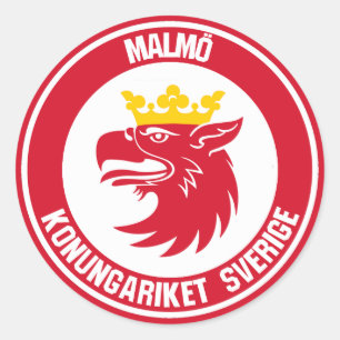 Adesivo Redondo Malmö Round Emblem