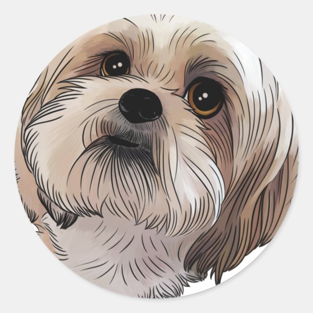 Adesivo Redondo Malshi Mal-shi (Frente)