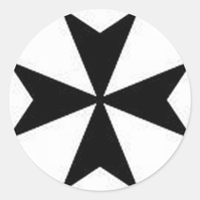 ADESIVO REDONDO MALTESE CROSS (Frente)