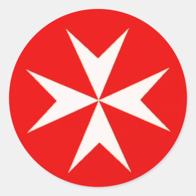 ADESIVO REDONDO MALTESE CROSS STICKER (Frente)