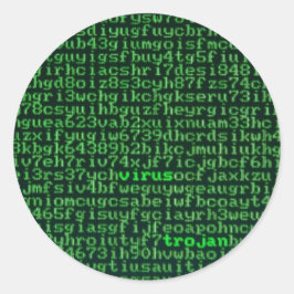 Adesivo Redondo Malware