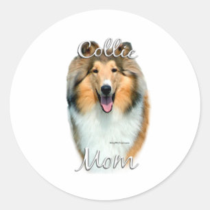 Adesivo Redondo Mamã (áspera) 2 do Collie