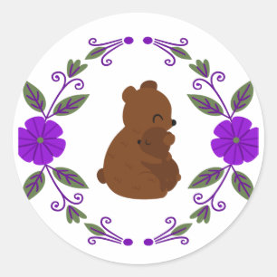 Adesivo Redondo Mama Bear Sticker