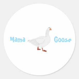 Adesivo Redondo Mama Goose Stickers - Presente de Dia de as mães