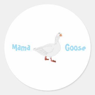 Adesivo Redondo Mama Goose Stickers - Presente de Dia de as mães