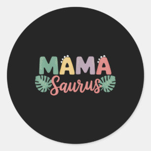 Adesivo Redondo Mama Surus Mãe Pai Dinossauro Matriz Familiar de A