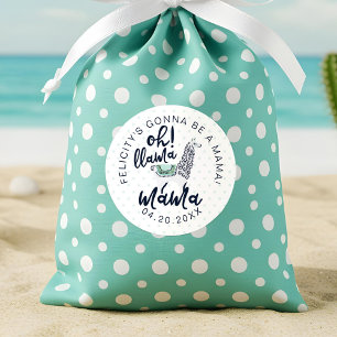 Adesivo Redondo Mama tipográfico Rega do lama das bolinhas do lam