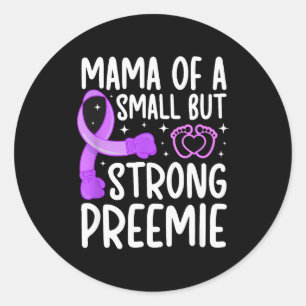 Adesivo Redondo Mamãe de um bebê prematuro micro Mamãe de Nicu