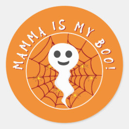 Adesivo Redondo Mamãe É Minha Vaca De Boo