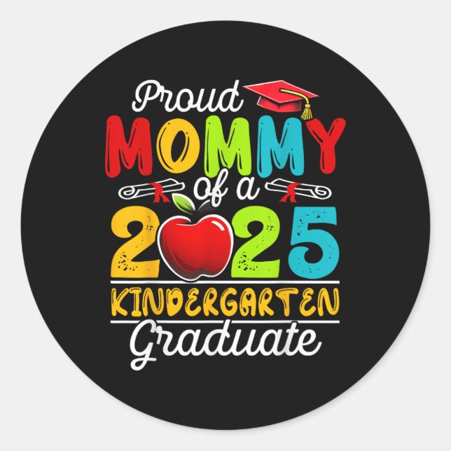 Adesivo Redondo Mamãe Engraçada De Um Cl De 2025, Jardim De Infânc (Frente)