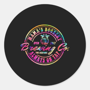 Adesivo Redondo Mamãe Está Amamentando A Mamãe Nova Brewi