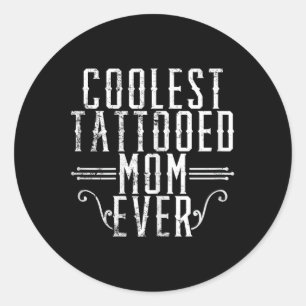 Adesivo Redondo Mamãe Leopard Tatuou Mamãe Temporária