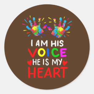 Adesivo Redondo Mamãe Mama Autista Autismo Sensibilização Mês