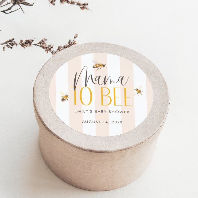 Adesivo Redondo Mamãe para Beer Mel Chá de fraldas Neutro de Gêner (Criador carregado)