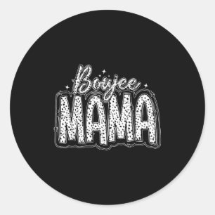 Adesivo Redondo Mamãe sofisticada vida de mãe engraçado dia das mã