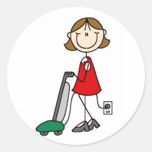 Adesivo Redondo Mamãe Vacumming Stickers