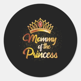 Adesivo Redondo Mamães De Camisas Princesas Filhas Mães Mãe