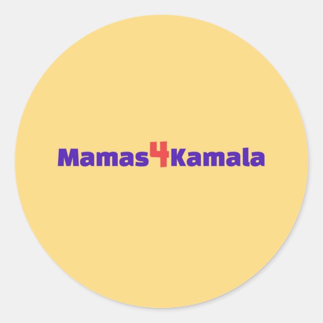 Adesivo Redondo Mamas4Kamala Sticker (Frente)