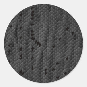 Adesivo Redondo Mamba preta no ilustrado, arte