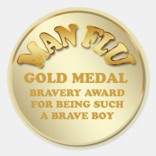 Adesivo Redondo Man Flu