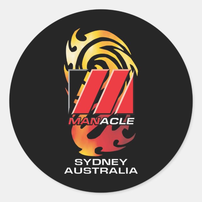 Adesivo Redondo Manacle® Stickers (Frente)